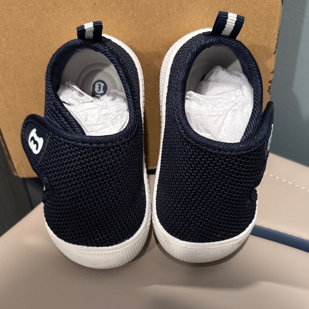 Navy Slip-On Baby Shoes